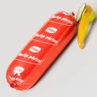 Főzhető műbél sonkához, párizsihoz d90 piros 5m